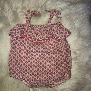 White strawberry onesie